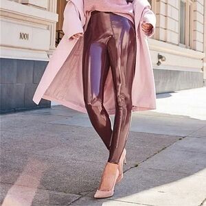 SPANX Skinny Pants in Deep Burgundy